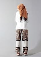 Hijab clothing TABA T 1497 Actüel Şal Desenli Pantolon