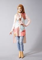 Vêtements hijab POUDRE T 5947 Actüel Desenli Tunik