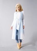 Vêtements hijab BLEU T 8329 Actüel Jakarlı Yelek