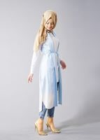 Vêtements hijab BLEU T 8329 Actüel Jakarlı Yelek