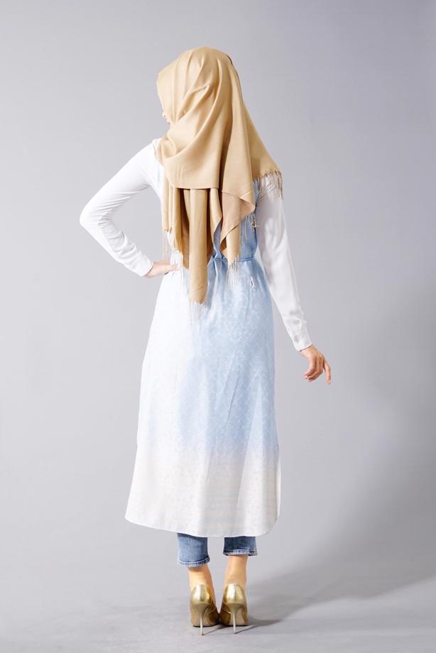 Vêtements hijab  T 8329 Actüel Jakarlı Yelek - TRENDTESETTÜR
