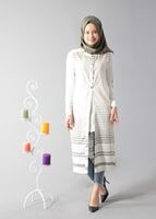 Vêtements hijab KAKI T 8367 Actüel Çıtçıtlı Yelek