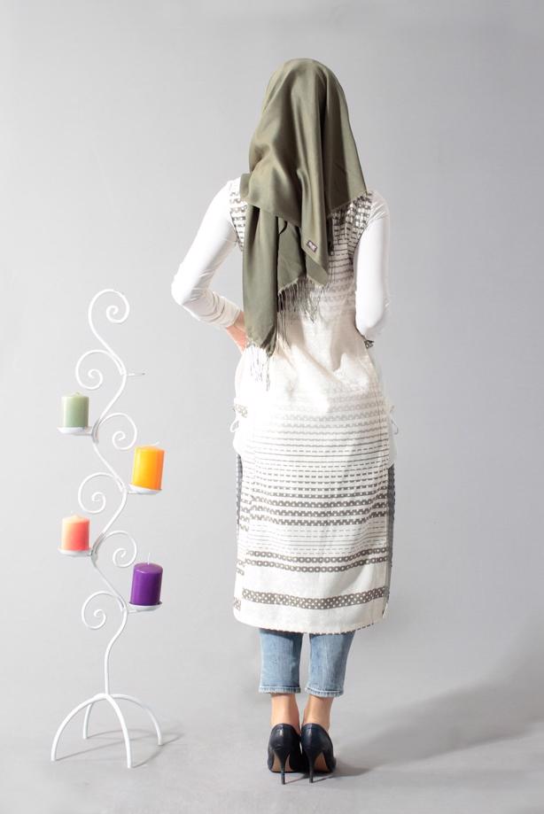 Vêtements hijab  T 8367 Actüel Çıtçıtlı Yelek - TRENDTESETTÜR