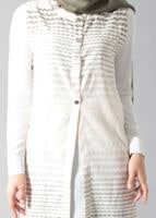 Vêtements hijab KAKI T 8367 Actüel Çıtçıtlı Yelek