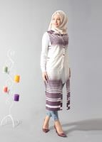Vêtements hijab PRUNE T 8367 Actüel Çıtçıtlı Yelek