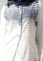 Vêtements hijab VERT T 8367 Actüel Çıtçıtlı Yelek