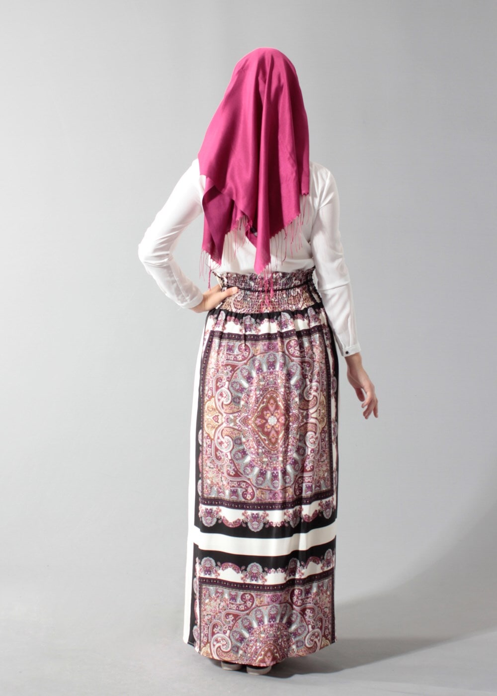 Hijab clothing PURPLE T 60340 Actüel  Pano Etek