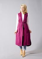Vêtements hijab FUCHSIA T 8329-1 Actüel Jakarlı Yelek