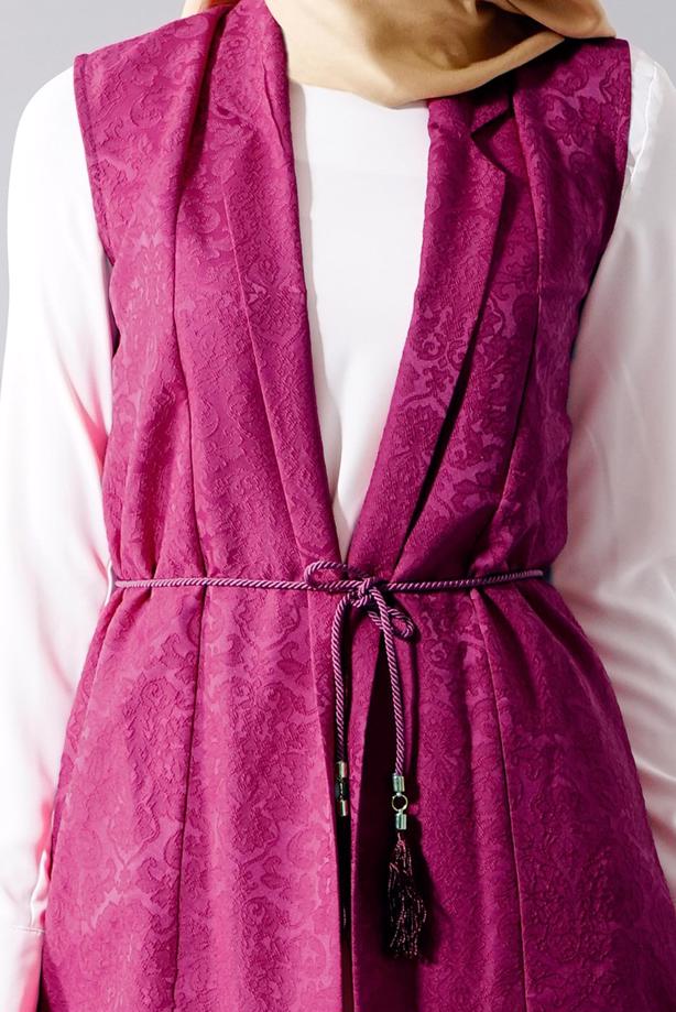 Vêtements hijab  T 8329-1 Actüel Jakarlı Yelek - TRENDTESETTÜR