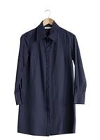 Hijab clothing NAVY BLUE T 1040 Allday Gizli Düğmeli Erkek Yaka Tunik