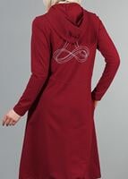 Tesettür giyim BORDO T 40105 Allday Fermuarlı Eşofman Takım