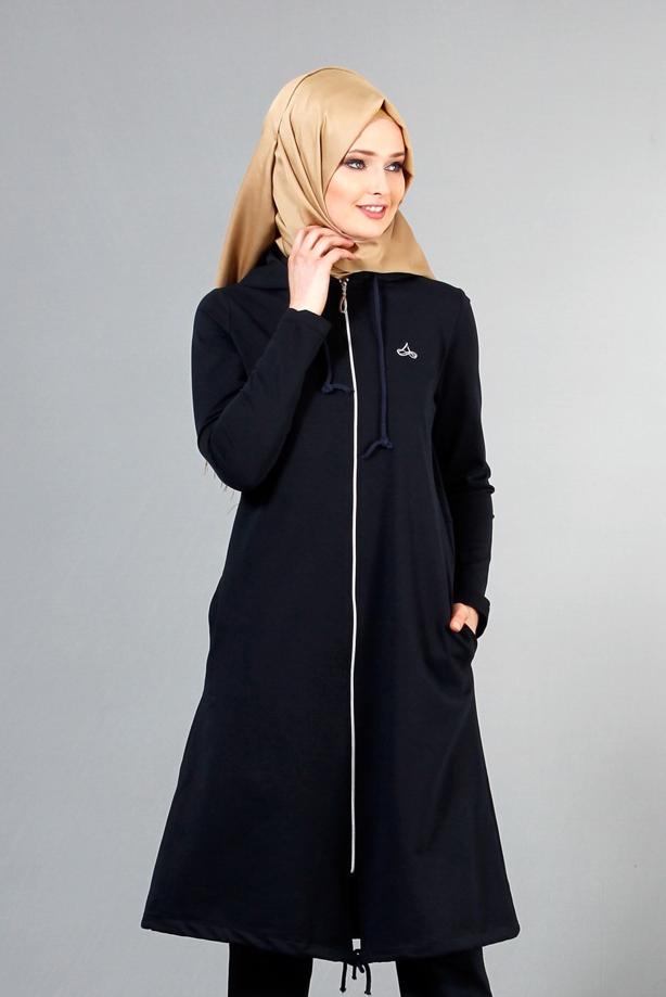 Vêtements hijab  T 40105 Allday Fermuarlı Eşofman Takım - TRENDTESETTÜR