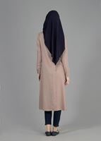 Tesettür giyim PUDRA T 50359 Allday Püsküllü Uzun Tunik