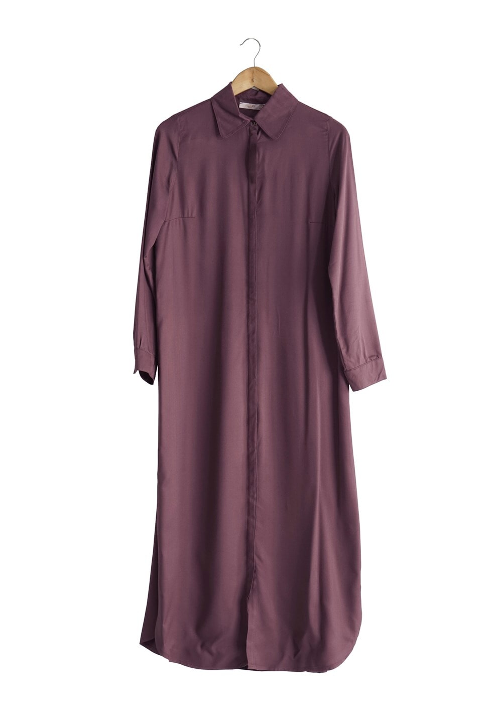 Tesettür giyim PEMBE T 50561 Allday Patlı Uzun Tunik