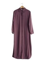 Tesettür giyim PEMBE T 50561 Allday Patlı Uzun Tunik