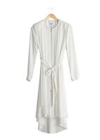 Tesettür giyim KREM T 1439 Feris Tesettür Trench-Alv Fashion