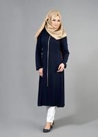 Tesettür giyim LACİVERT T 1445 Marca Tesettür Trench-Alv Fashion