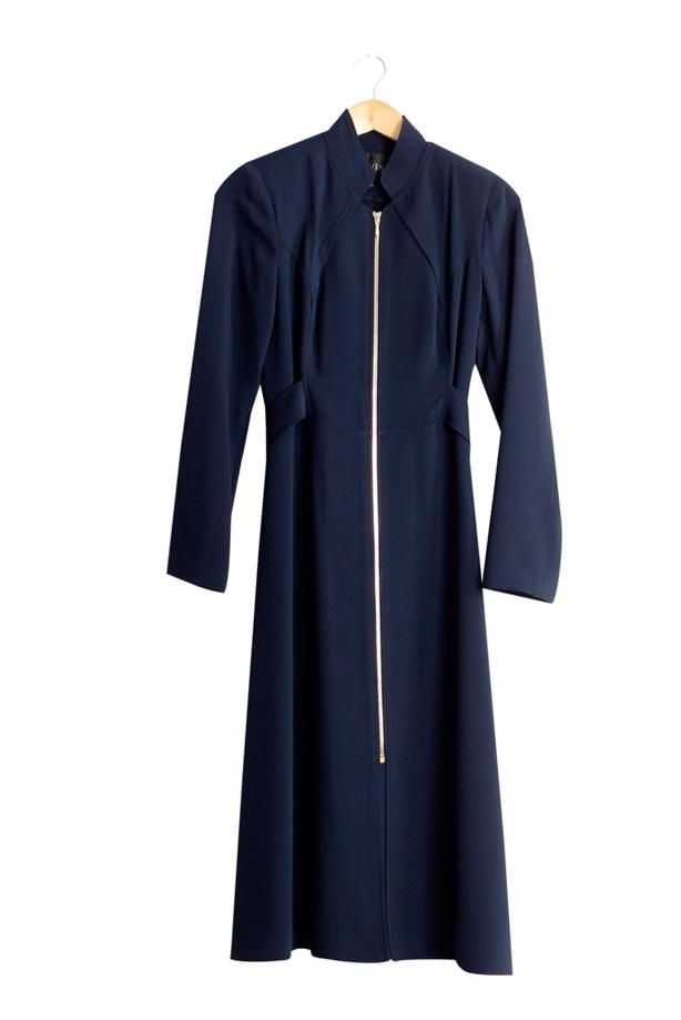 Hijab clothing  T 1445 Marca Tesettür Trench-Alv Fashion - TRENDTESETTÜR