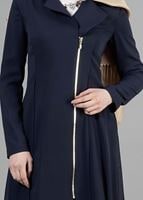 Tesettür giyim LACİVERT T 1446 Nazenin Trench-Alv Fashion