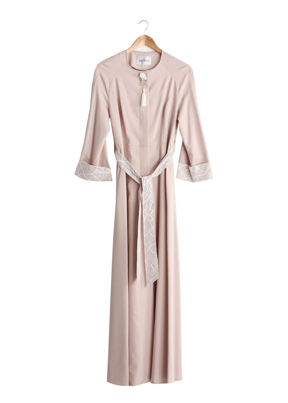 Tesettür giyim EKRU T 1453 Adelina Pardesü-Alv Fashion