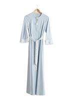 Tesettür giyim MAVİ T 1453 Adelina Pardesü-Alv Fashion