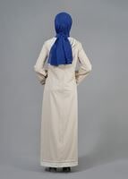 Tesettür giyim BEJ T 1456 Adelina Tesettür Pardesü-Alv Fashion