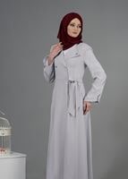 Tesettür giyim BEJ T 1479 Petek Tesettür Pardesü-Alv Fashion