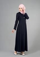 Tesettür giyim LACİVERT T 1480 Elite Pardesü-Alv Fashion