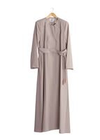 Tesettür giyim BEJ T 1487 Petek Pardesü-Alv Fashion