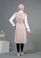 Tesettür giyim PUDRA T 1498 Dulce Tesettür Trench-Alv Fashion