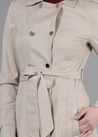 Tesettür giyim BEJ T 1506 Crista Tesettür Trench-Alv Fashion