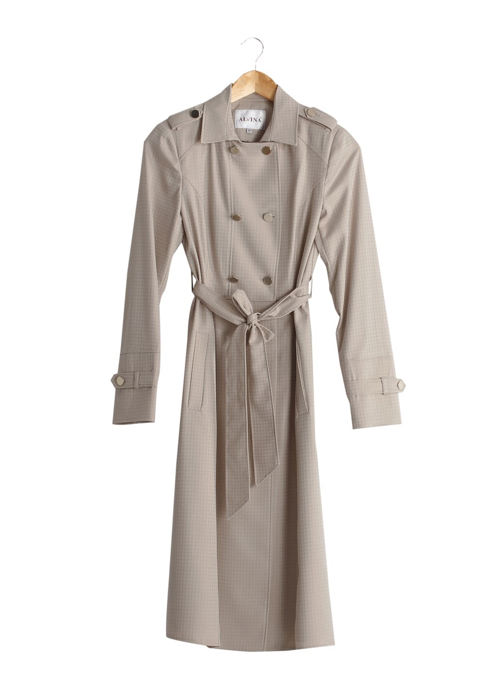 Tesettür giyim BEJ T 1506 Crista Tesettür Trench-Alv Fashion