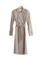 Tesettür giyim BEJ T 1506 Crista Tesettür Trench-Alv Fashion