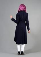 Tesettür giyim LACİVERT T 1538 Sheraton Tesettür Trench-Alv Fashion