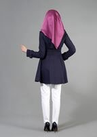 Tesettür giyim LACİVERT T 1552 Soraya Tesettür Trench-Alv Fashion