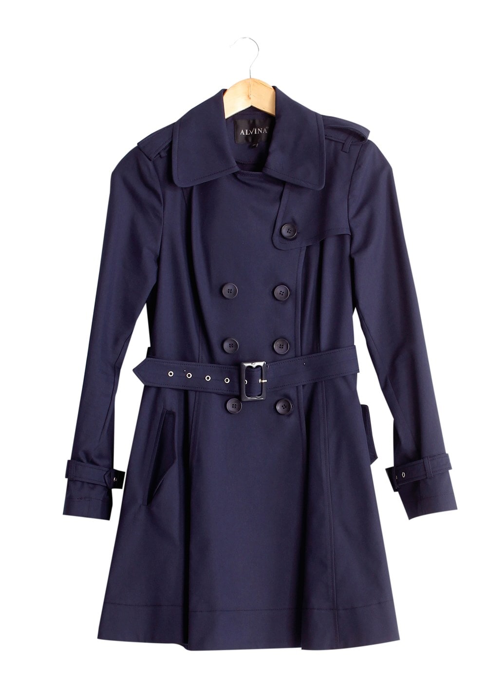 Tesettür giyim LACİVERT T 1552 Soraya Tesettür Trench-Alv Fashion