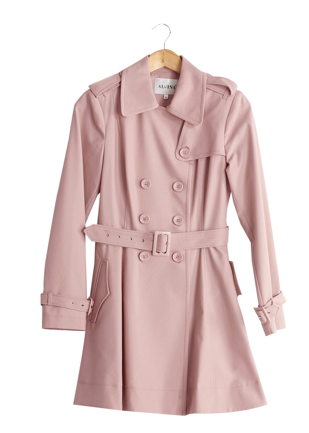 Tesettür giyim PUDRA T 1552 Soraya Tesettür Trench-Alv Fashion