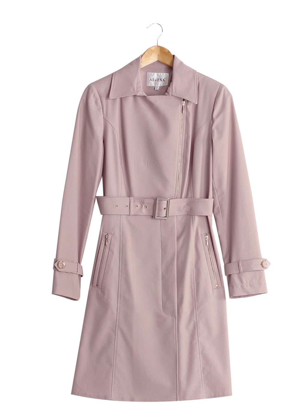 Tesettür giyim PUDRA T 1554 Soraya Tesettür Trench-Alv Fashion