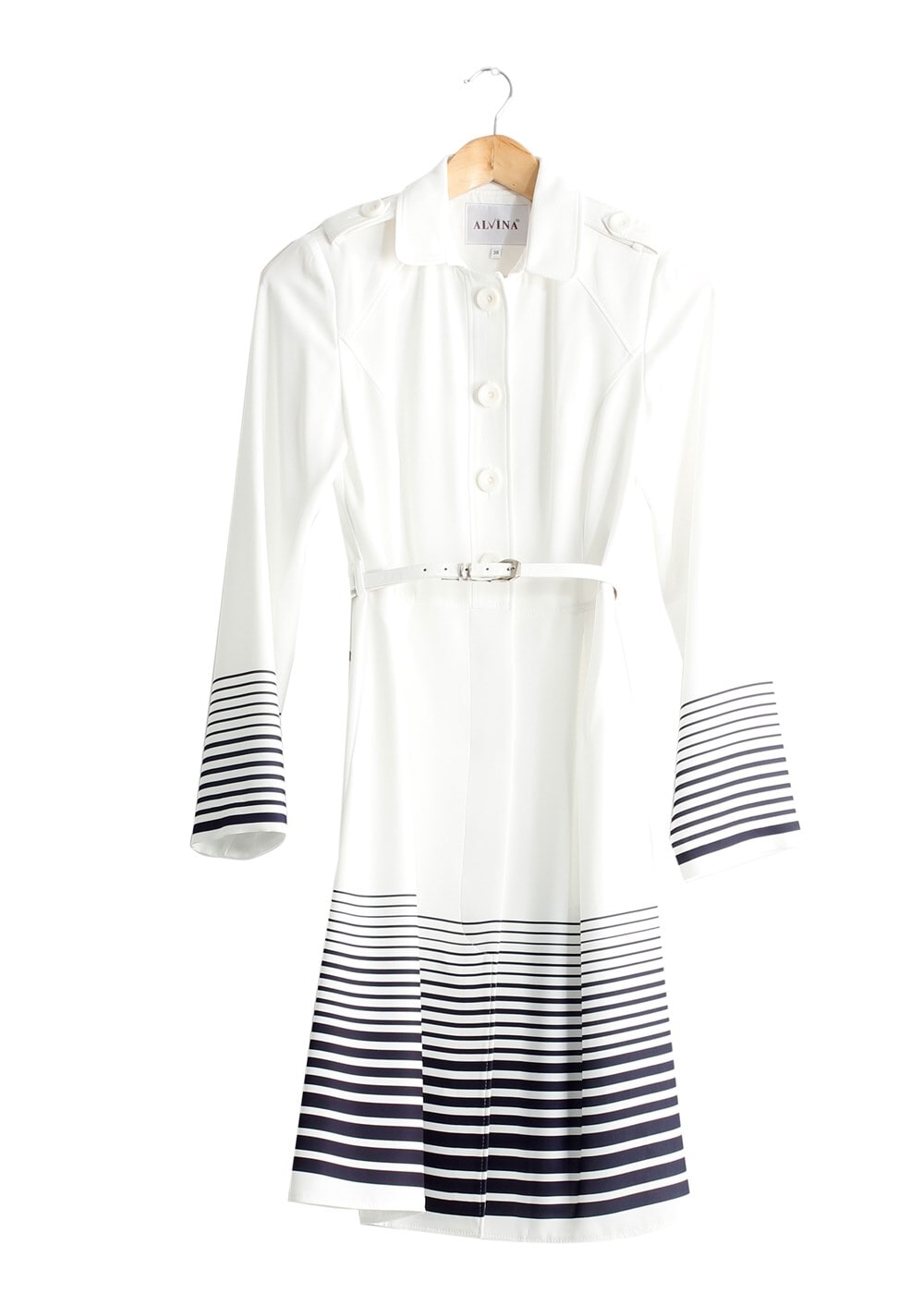 Tesettür giyim KREM T 1579 Farah Tesettür Trench-Alv Fashion