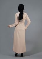 Tesettür giyim BEJ T 1452 Masal Tesettür Pardesü-Alv Fashion