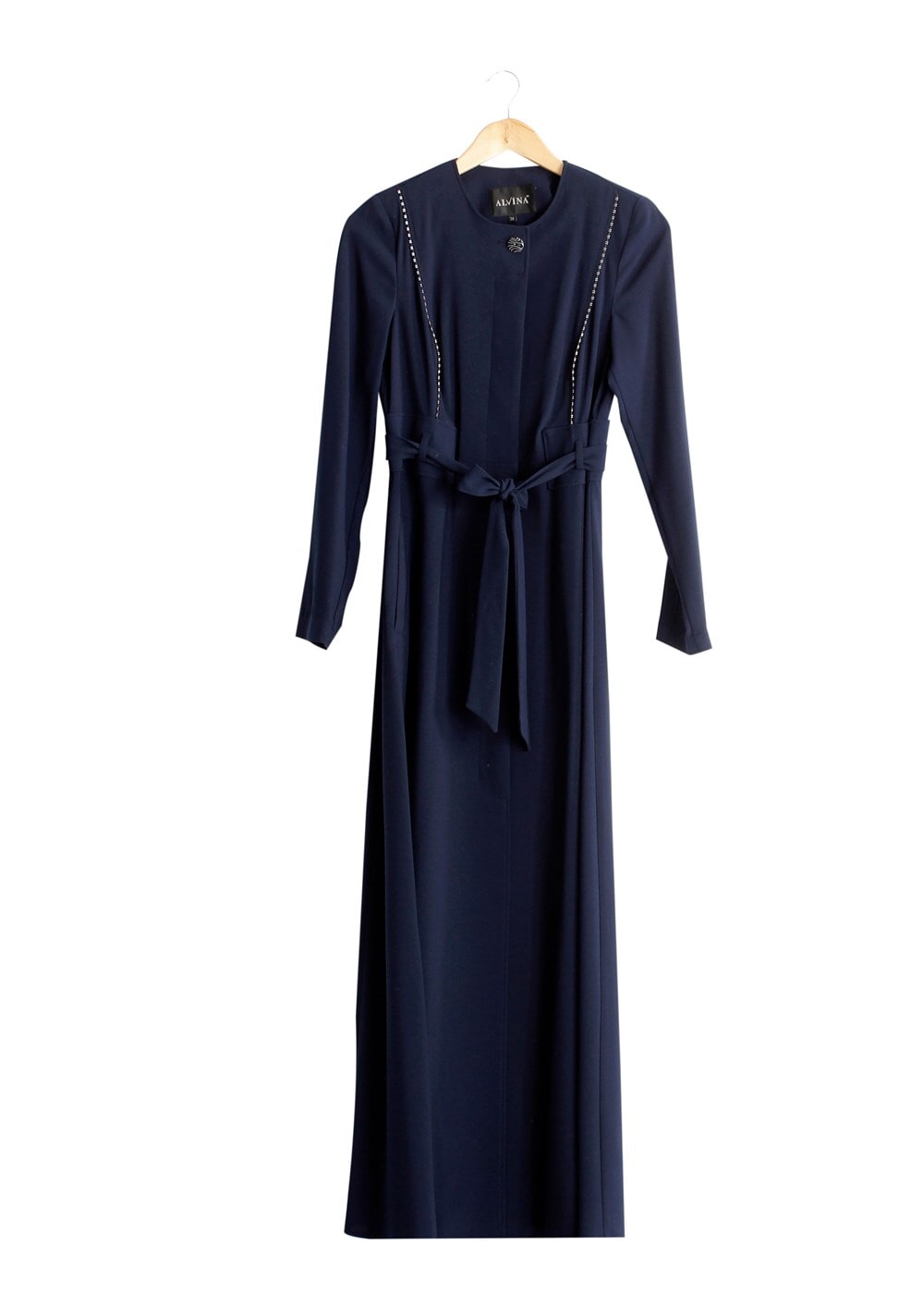 Tesettür giyim LACİVERT T 1485 Nazenin Tesettür Pardesü-Alv Fashion