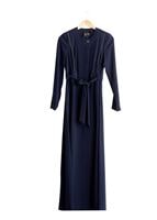 Tesettür giyim LACİVERT T 1485 Nazenin Tesettür Pardesü-Alv Fashion