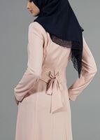 Tesettür giyim PUDRA T 1541 Farah Tesettür Pardesü-Alv Fashion