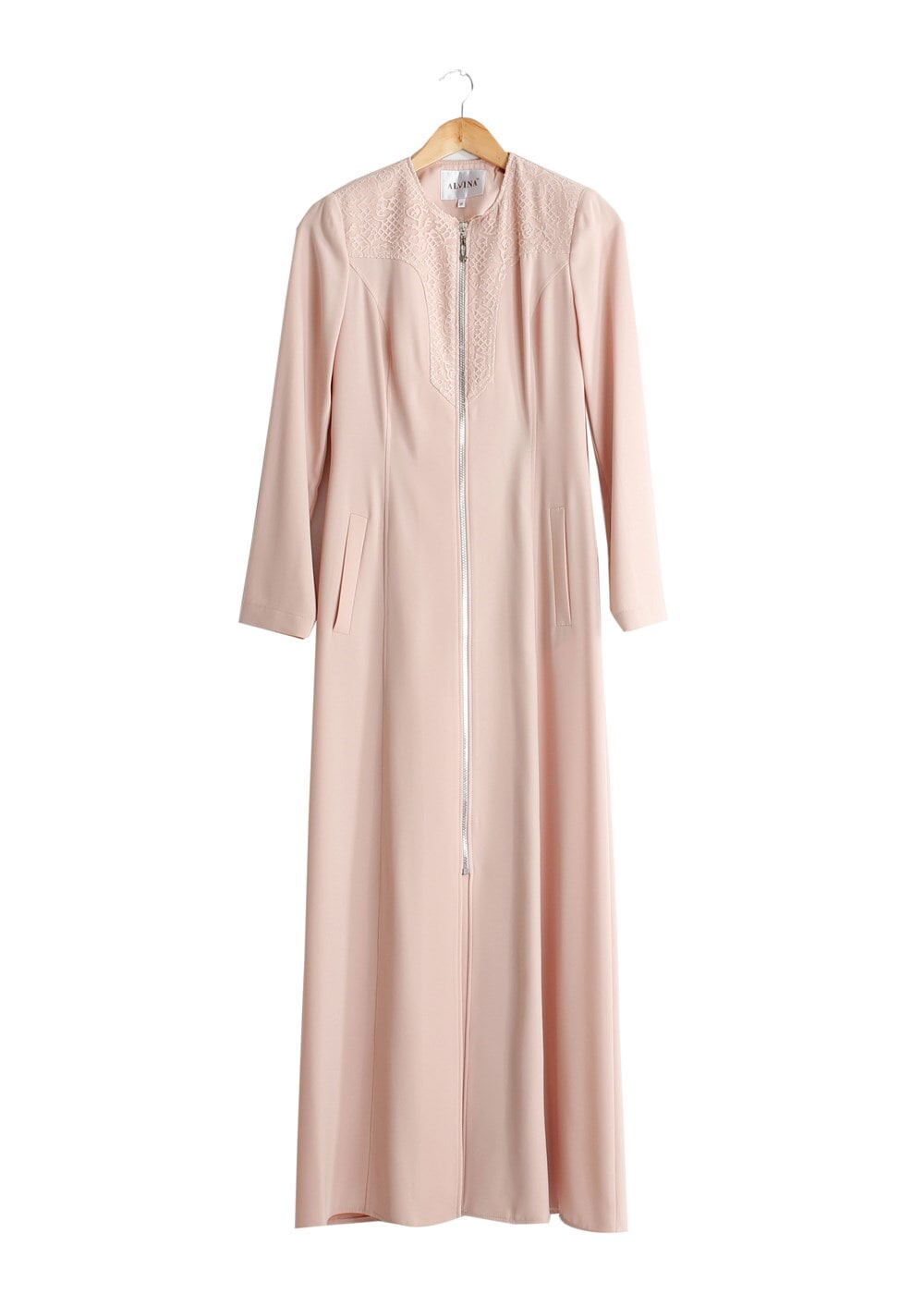 Tesettür giyim PUDRA T 1541 Farah Tesettür Pardesü-Alv Fashion