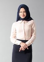 Tesettür giyim PEMBE T 4374-1 Portre Tesettür Bluz_Alv Fashion