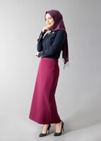 Tesettür giyim LACİVERT T 4374-1 Portre Tesettür Bluz_Alv Fashion