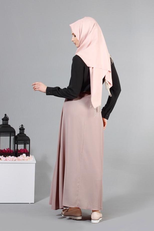 Vêtements hijab  T 121950 Miss Belles Düğme Detaylı Etek - TRENDTESETTÜR