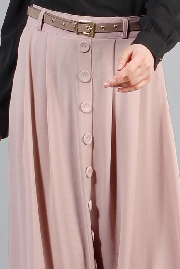 Vêtements hijab  T 121950 Miss Belles Düğme Detaylı Etek - TRENDTESETTÜR
