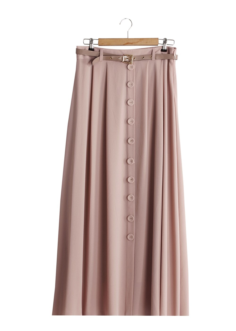 Vêtements hijab POUDRE T 121950 Miss Belles Düğme Detaylı Etek