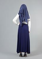 Vêtements hijab BLEU MARINE T 121950 Miss Belles Düğme Detaylı Etek